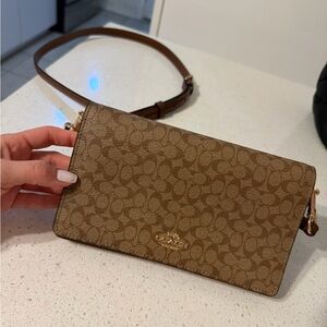 Coach Tan Signature Crossbody Bag
